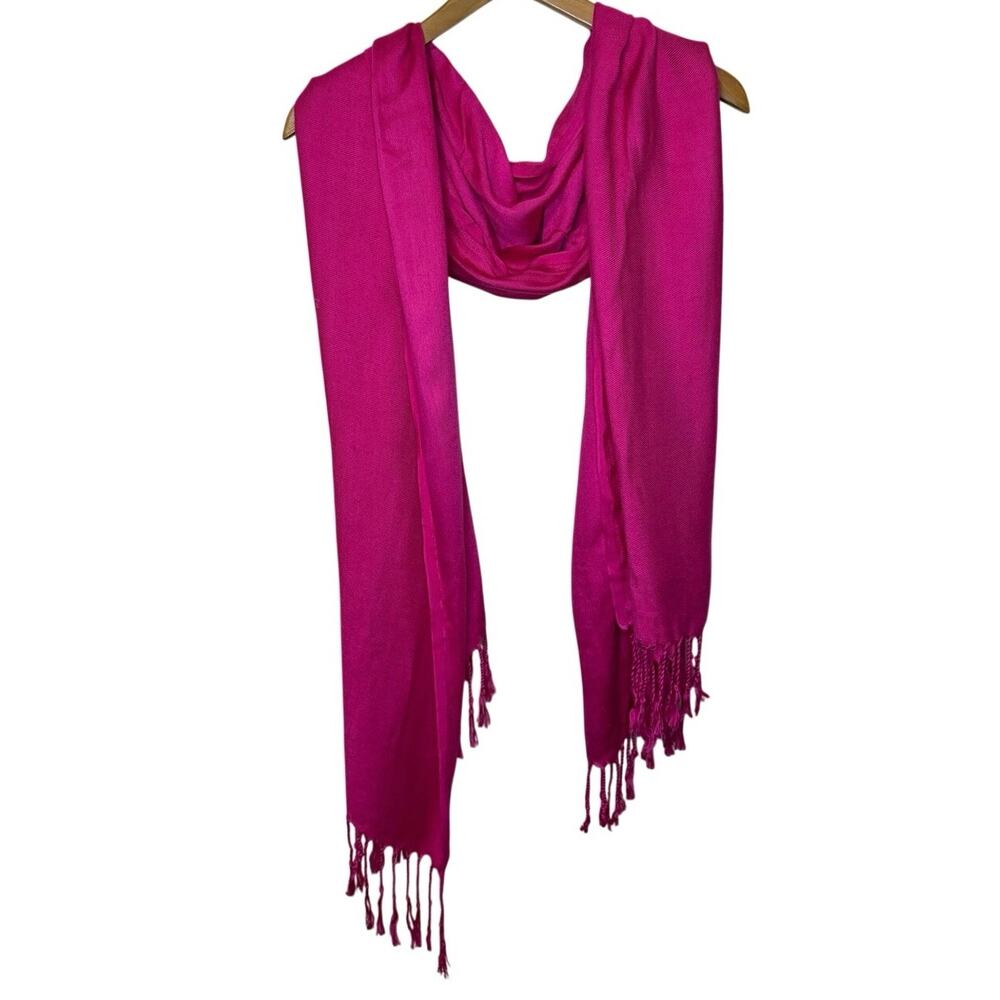 Pashmina Cashmere Boho Eventwear Hot Pink Barbie Scarf, Shawl or Wrap